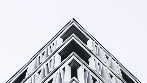 Black and white architecture from Madrid, Spain