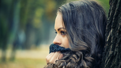 Girl with green eyes