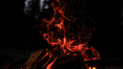 Fire in the cold night