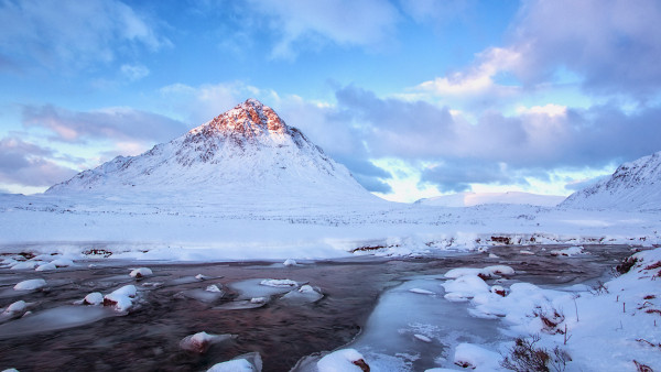 Winter landscape from Scottish Highlands