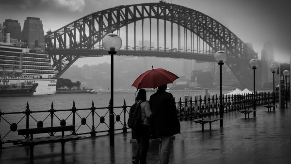 People visiting Circular Quay, Sydney