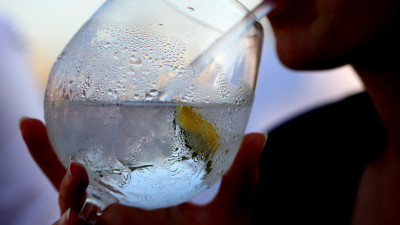 Icy drink in a hot day