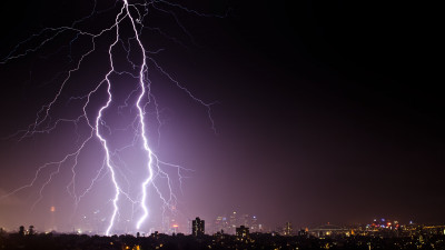 Lightnings above Sydney