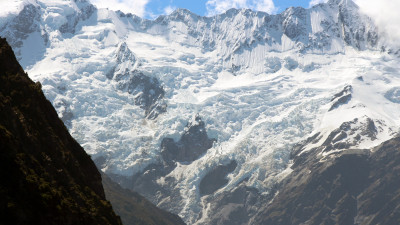 Hooker glacier from Aoraki, New Zealand