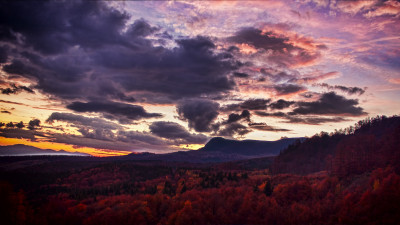 Hot Autumn landscape