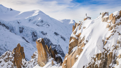 Mountain landscape from Chamonix, France