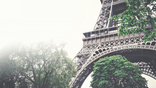 Tour Eiffel in a foggy day