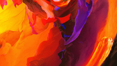 Red Orange Colorful Abstract
