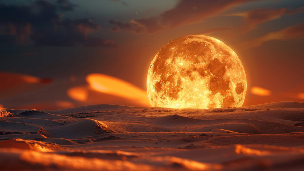 Under the burning moon