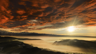Sunset from Uetliberg, Switzerland