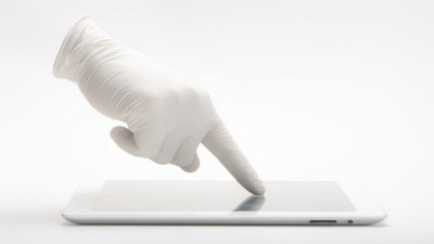 Touch the tablet screen