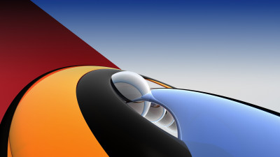 3D Abstract Art: Four in the middle