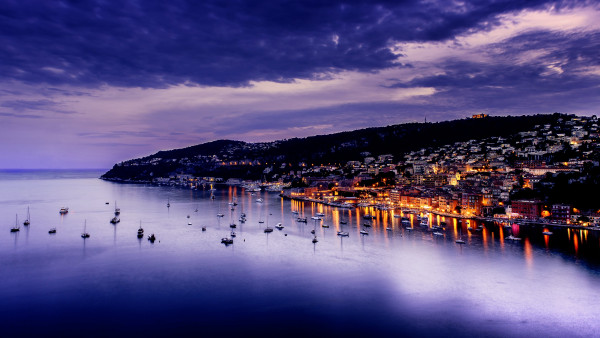 Sunset over Villefranche