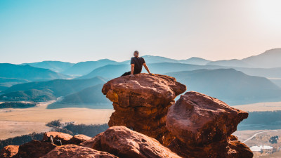 Landscape with Mushroom Rock