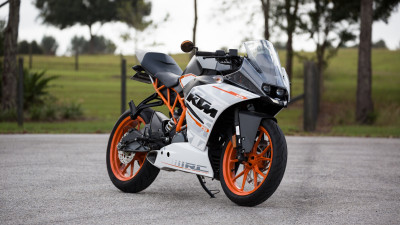 KTM 390 motorcycle