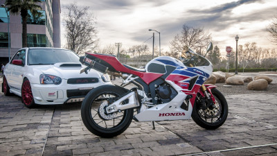 Honda CBR and Subaru WRX