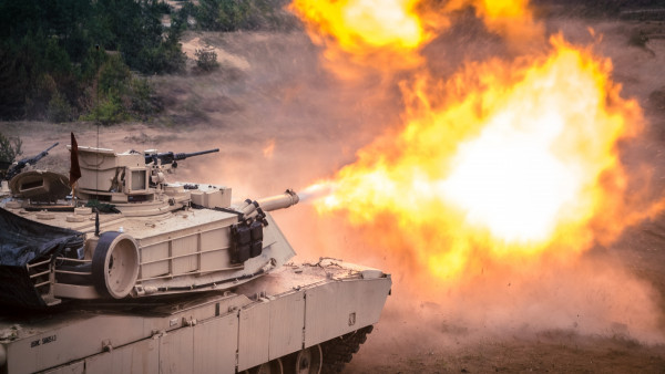 Tank firing exercise