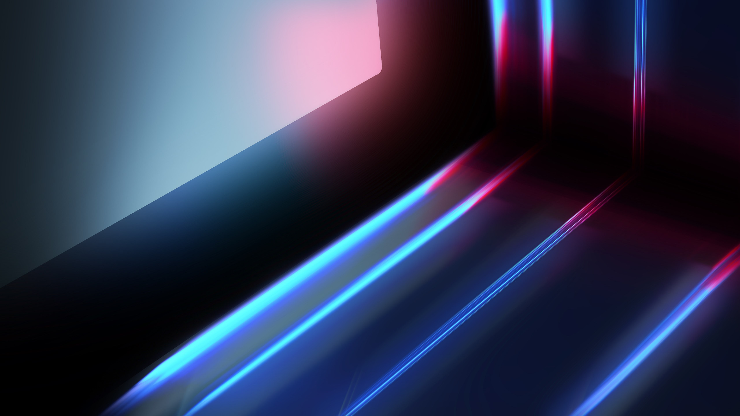 Abstract blue red lights wallpaper 2560x1440