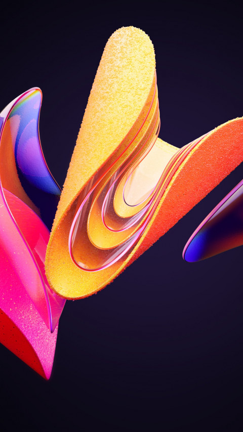 Windows 11 dark abstract wallpaper 480x854